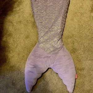 Mermaid Tail Blanket – Lavender/Silver – Boat House for Kids – Cozy and Warm!